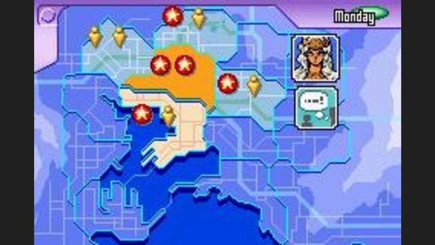 Move around the map and battle people in Battle City