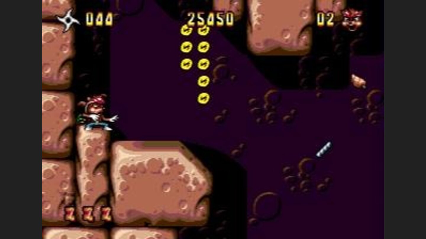 Zero discovered a bonus area, where he can collect some useful stuff