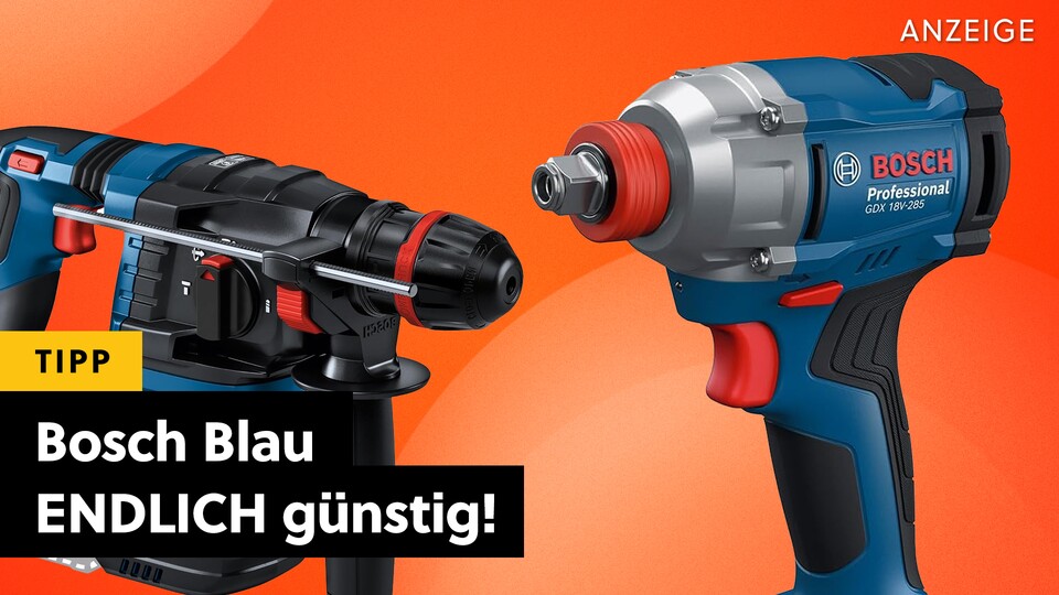 Bosch Professional-Werkzeuge sind bei Amazon gerade massiv reduziert. Wer schon immer Bosch Blau wollte - jetzt ist der Zeitpunkt gekommen.