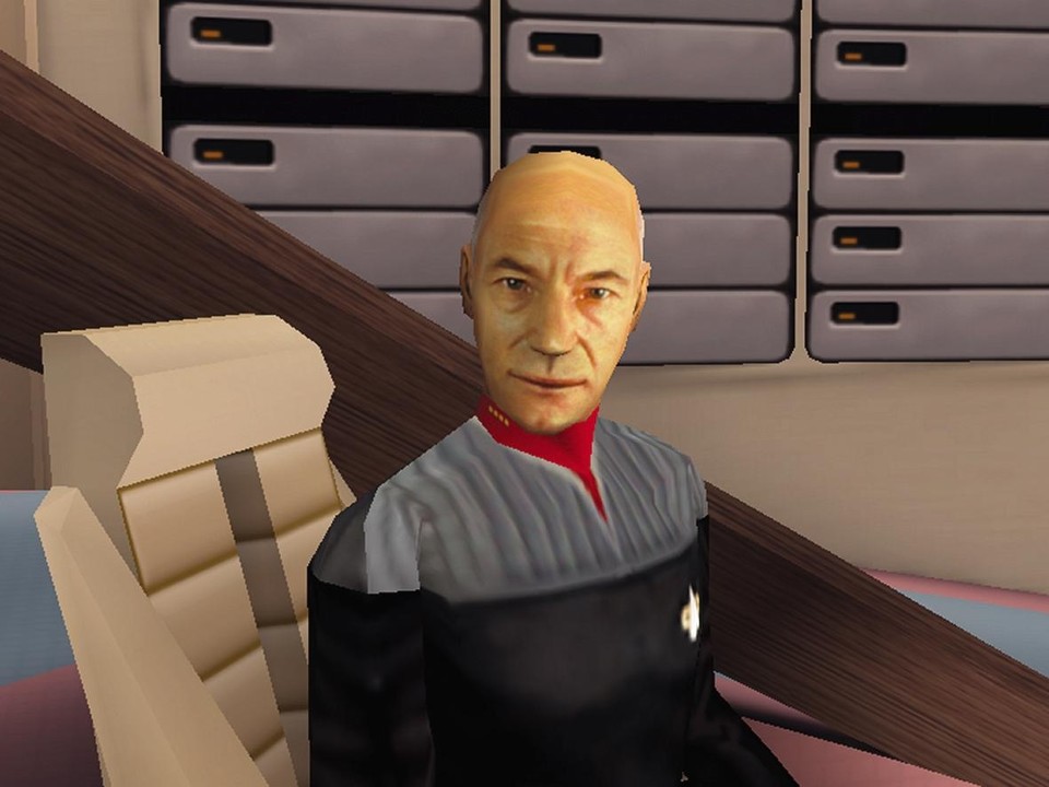 Immer mal wieder treffen Sie auf den legendären Captain Picard.