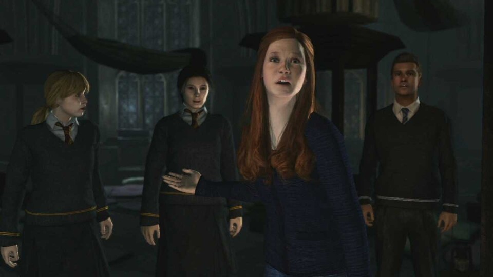 In Hogwarts trifft Harry die verbliebenen Schüler: hier Ginni Weasly.