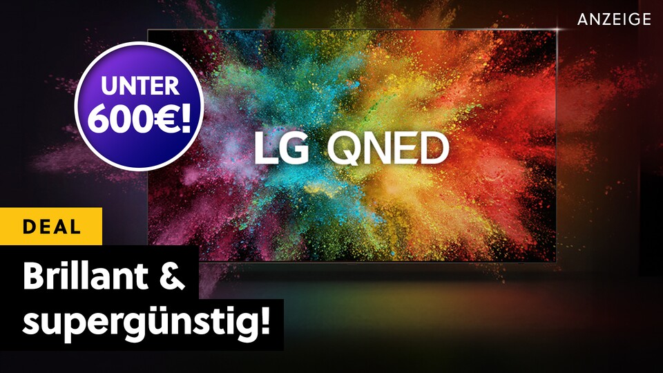 Ein LG QNED mit 4K UHD, Smart TV-Funktionen und 120Hz für unter 600€: Dieses Fernseher-Angebot ist top!