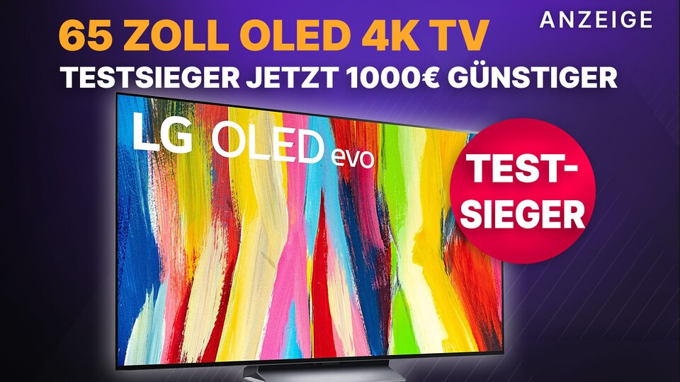 LG OLED 4K TV 65 Zoll Der Testsieger mit 120 Hz und HDMI 2.1 für im Amazon Angebot jetzt 1000
