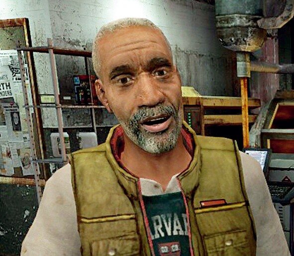 Half-Life 2: Trotz einem Jahr Verspätung geht Valve 2004 mit ausdrucksstarker Charaktermimik und lippensynchroner Sprachausgabe einen neuen Weg bei der Gesichtsdarstellung.