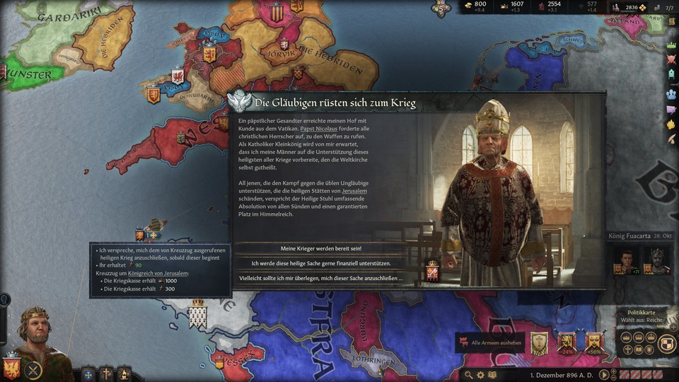 Bei Crusader Kings...