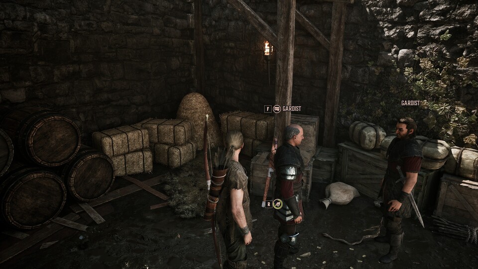 Auch wenn ein anderer NPC in eure Richtung schaut: Wenn kein Auge da ist, werdet ihr auch nicht gesehen. Hier liegt die Erfolgswahrscheinlichkeit über 75 Prozent.