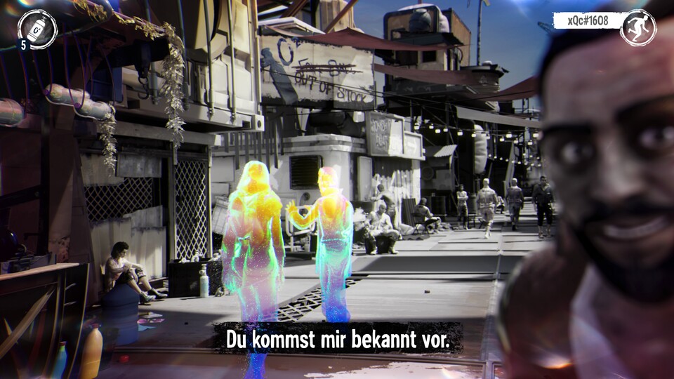Die Visionen ermöglichen euch einen kurzen Blick auf die Aktionen und Gespräche des Spielers, dem ihr folgt.