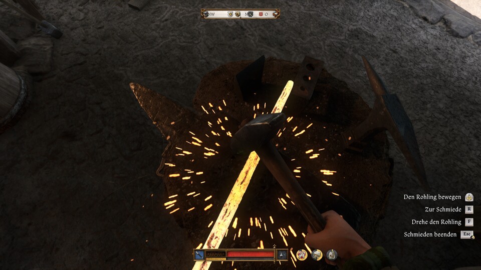 Immer feste drauf, aber nicht an der selben Stelle.