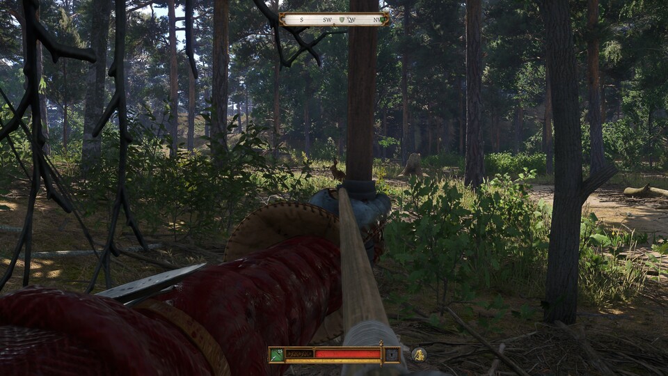 Jagdausflüge leveln gleich mehrere Fähigkeiten: Schießkunst, Überleben und, bei späterem Verkauf der Beute, Redekunst.
