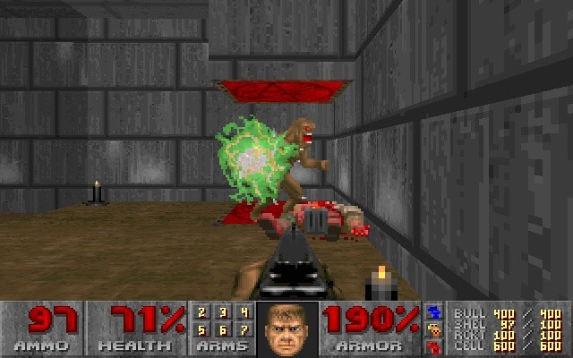 Doom läutet das 3D-Zeitalter ein und begründet das Ego- Shooter-Genre.