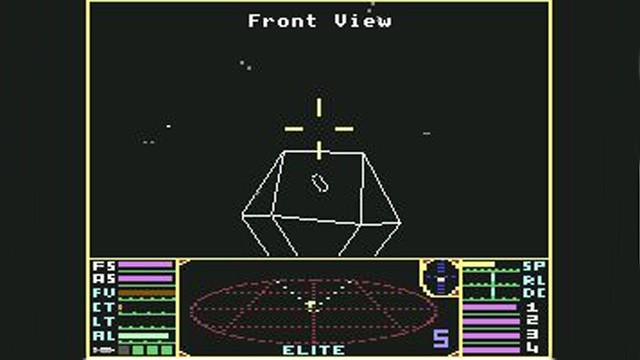 Weiße, flimmernde Drahtgitter-Raumschiffe machten Elite zu einem wegweisenden Weltraumspiel und markierten den beginnden Aufbrauch ins Zeitalter der 3D-Grafik.