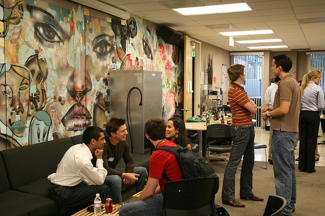 So sah es damals im Facebook-Office in Palo Alto aus. (Quelle: David Choe)