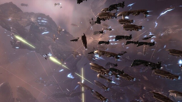 EVE Online bringt alle seine Spieler in der gleichen Galaxie unter - daher sind Aktionen mit der gesamten Community möglich.