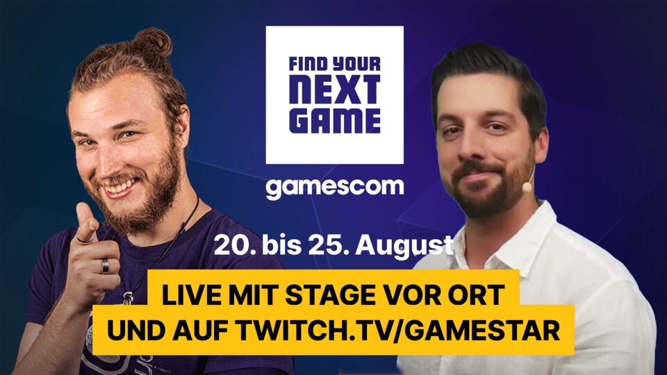 Julius und AK (im Bild), Maurice, Géraldine, Michi, Nino, Marco, Daniel, Jonas, Paul, Vera, Micha, Jakob und viele mehr begrüßen euch ab 20. August auf der gamescom in Köln - oder live im Stream.