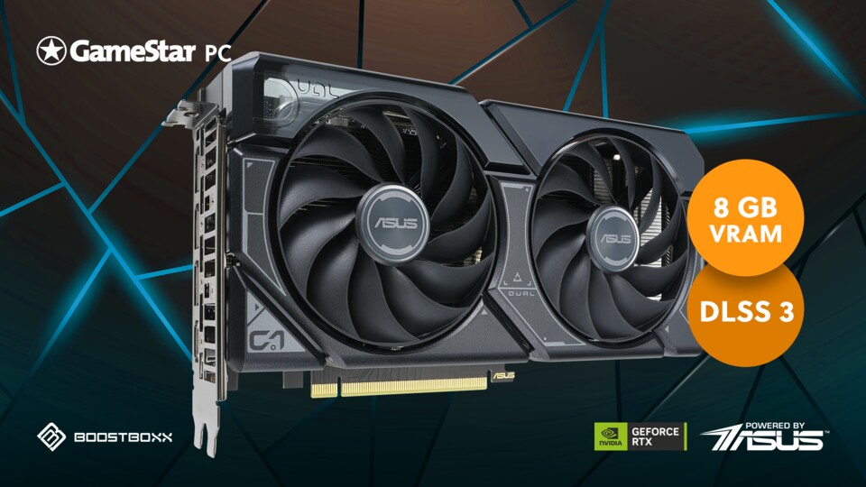 Die RTX 4060 ist zwar ein eher günstiges Modell, jedoch überzeugt sie, vor allem in Auflösungen bis zu WQHD, mit ihrer starken Leistung.