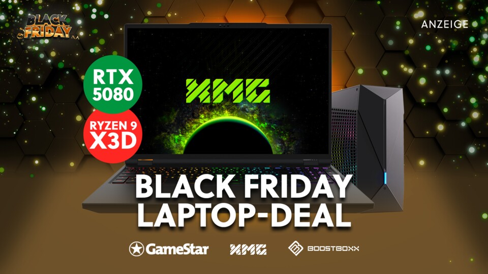 Unser absoluter Spitzen-Deal zum Black Friday: Die Black Edition unseres bewährten ELITE GameStar-Notebooks.