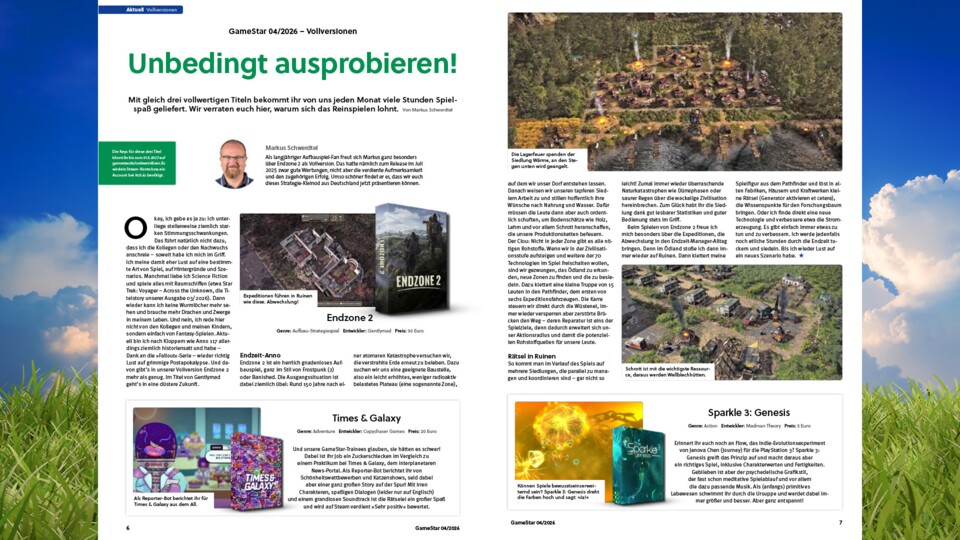 Der DVD-Inhalt fällt logischerweise weg. Dafür stellen wir euch die Heft-Vollversionen im Detail auf einer Doppelseite vor.