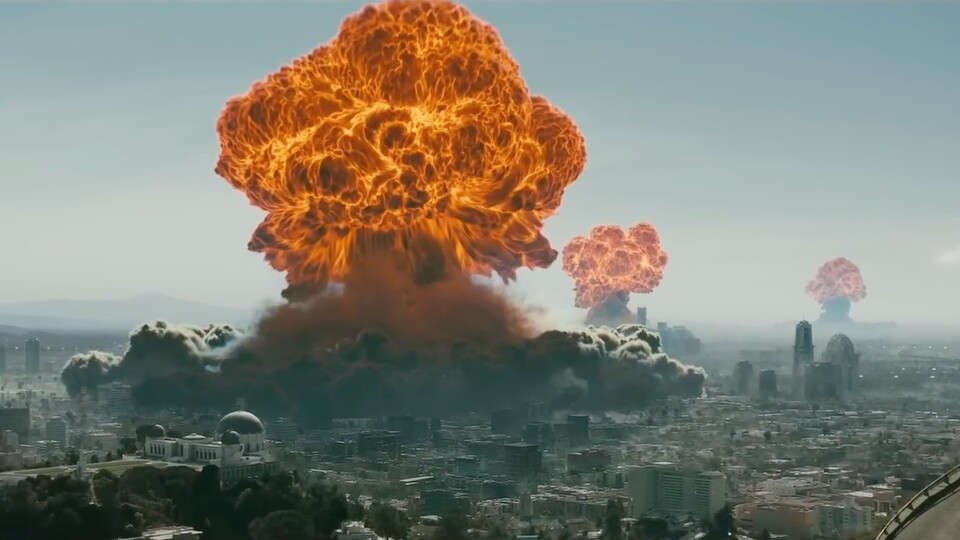 Mit dem Einschlag der Atombomben in Los Angeles beginnt die Fallout-Serie.