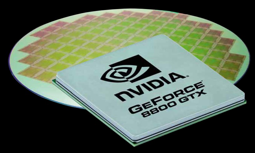 Der komplexe G80-Grafikchip entsteht im 90-nm-Fertigungsprozess bei TSMC in Taiwan.