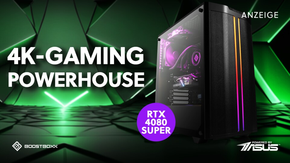 Ausgestattet mit einem Ryzen Prozessor und einer Nvidia RTX 4080 Super ist dieser Gaming-PC ein 4K-Koloss.