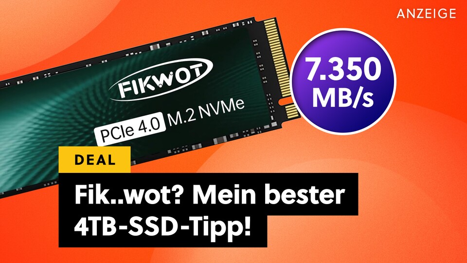 Schnell wie die Samsung 990 Pro, aber viel günstiger: Diese 4TB-SSD ist seit Monaten mein Preis-Leistungs-Tipp.