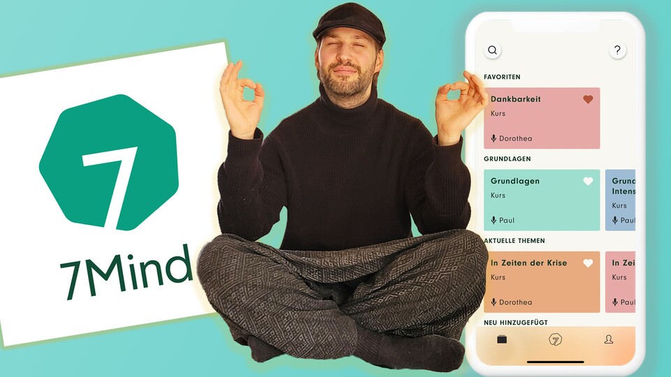 Die 7Mind-App hat mich in die Welt der Meditation eingeführt. Bild: 7Mind.