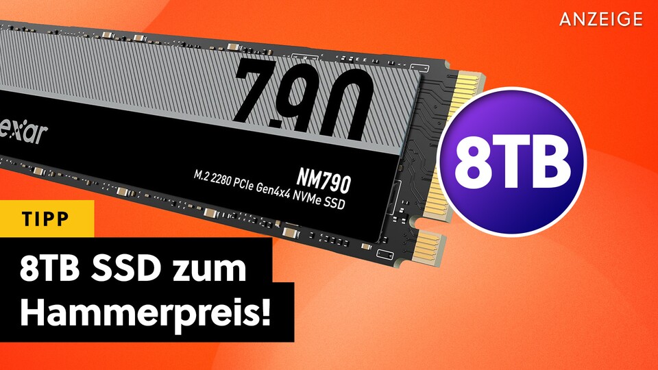Tschüss, 4TB SSDs: Jetzt sind die 8TB SSDs endlich verfügbar und es gibt erste Angebote. Nie wieder Speicherplatzprobleme auf der PS5!