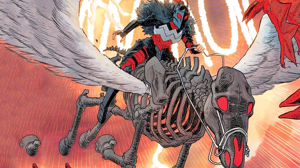 Statt einem unsichtbaren Flugzeug, steht Wonder Woman jetzt das Skelett von Pegasus als Fortbewungsmittel zur Verfügung.