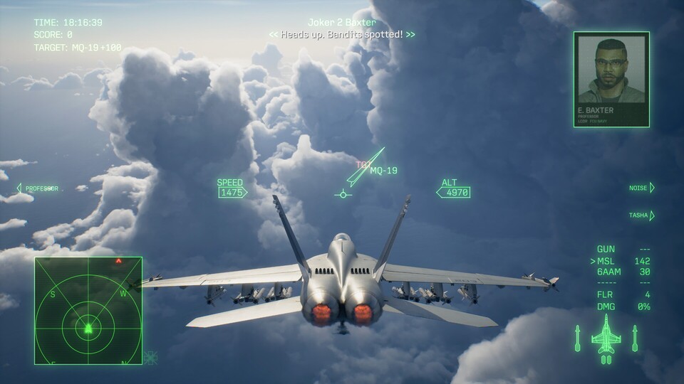 So schöne Wolken wie in Ace Combat 8 sieht man sonst nur im Flight Simulator.