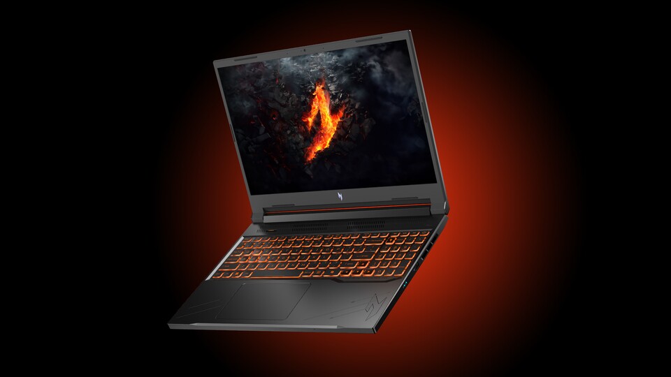 Das könnte dein neuer treuer Begleiter werden: Das Acer Nitro V 16 AI ermöglicht unterwegs entspannte Gaming-Sessions, Arbeit und Netflix+Chill.