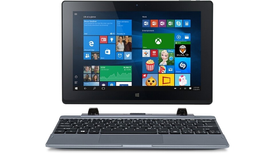 Das Acer One 10 ist ein kleines Convertible Notebook mit Windows 10.