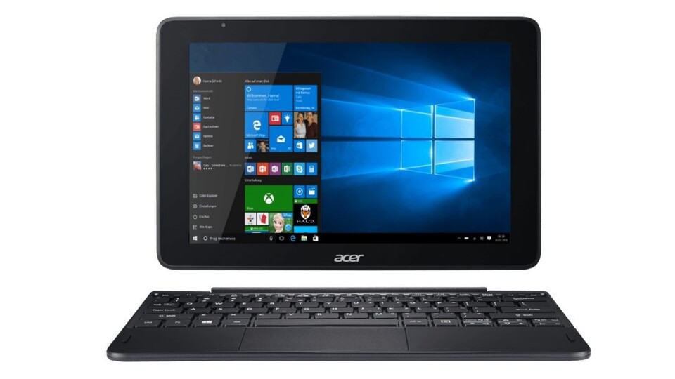 Das Acer One 10 ist Tablet und Netbook in einem. Sagt man eigentlich heute noch Netbook?