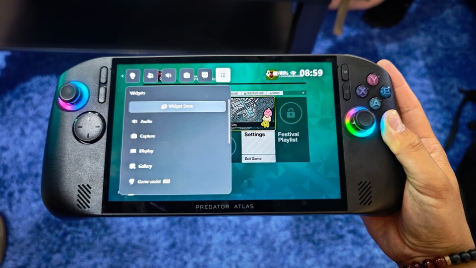 Der Handheld ist sehr bequem, aber etwas schwer. (Bildquelle: Duy Linh DinhGameStar Tech)