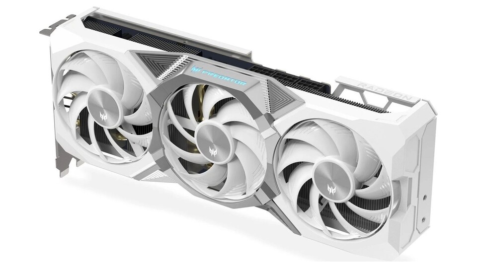 Die AMD Radeon RX 9070 mit Kühlerdesign von Acer Predator überzeugt durch drei gegenläufige Lüfter, die den Kühlkörper mit Frischluft versorgen.