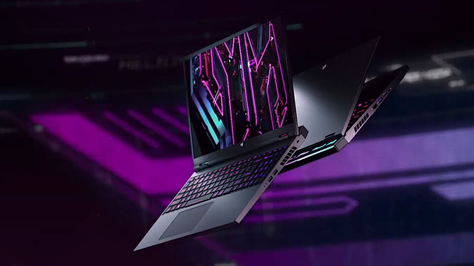 Besser als mein Gaming-Monitor: Mit satten 165 Hz laufen eure Spiele butterweich über den verbauten Bildschirm.