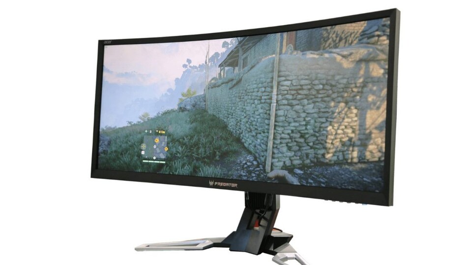 Der Acer Predator XZ350CU bietet 2560x1080 Pixel bei 144 Hz und unterstützt Freesync.
