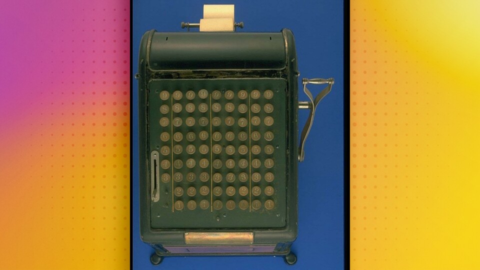 Ja, die Maschine druckte das Ergebnis tatsächlich auf einen Papierstreifen. (Bildquelle: Smithsonian Museum)