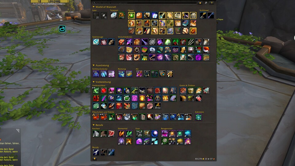 Taschenliebe: Baganator bändigt selbst das chaotischste Inventar im Handumdrehen.