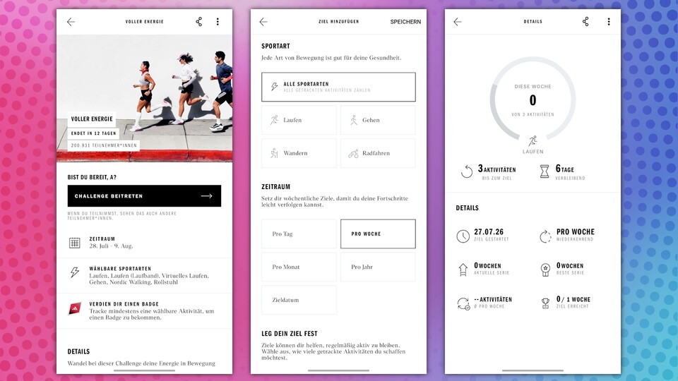 Die Adidas Running App gehört zu meinen Lieblingsapps fürs Laufen. (Bildquelle: GameStar Tech Aaron Hofmann)
