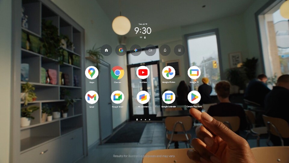 Zum Start sollen einige Apps bereitstehen, allen voran hauseigene Anwendungen. (Bild: Google)