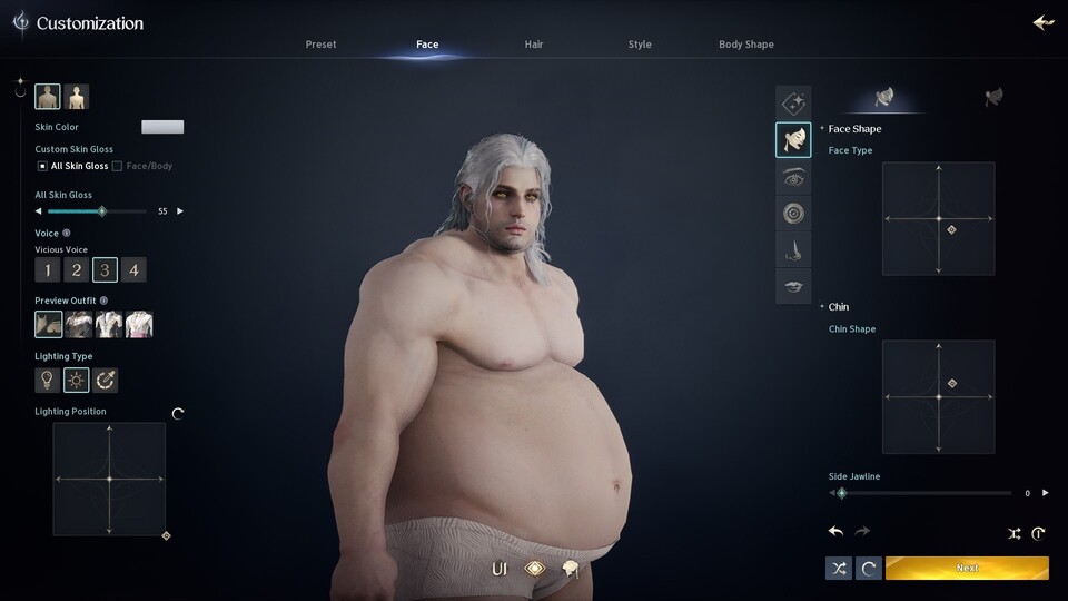 In Aion 2 könnt ihr eure Figur auch mal so richtig kugelrund machen, auch wenn viele Spieler junge Frauen mit Model-Maßen zu bevorzugen scheinen.