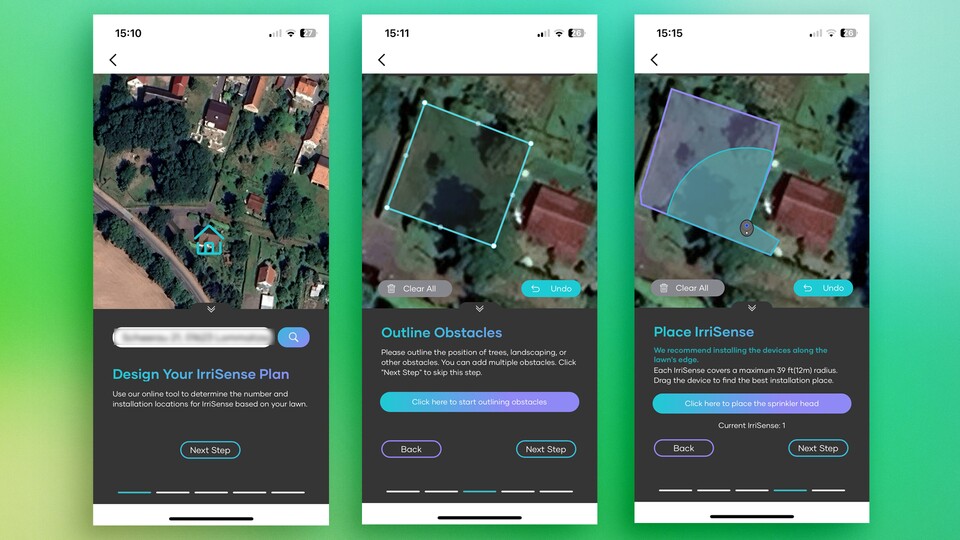 Der Einrichtungsprozess in der App ist simpel, allerdings noch auf Englisch.