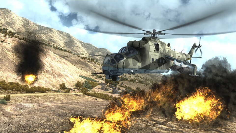 Im ersten Halbjahr 2016 erscheint die Action-Simulation Air Mission Hind für den PC.