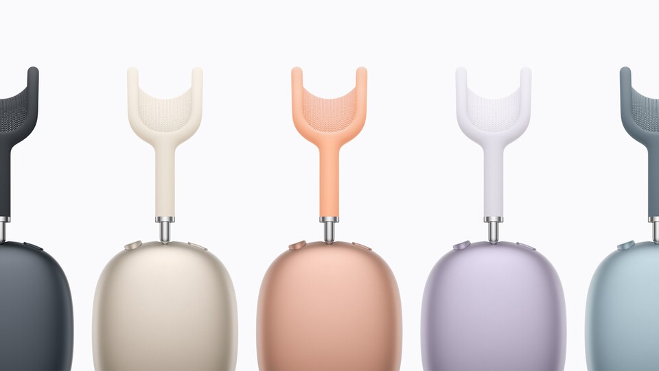 Die neuen AirPods Max 2 bekommt ihr in den Farben Mitternacht, Polarstern, Orange, Violett und Blau. (Bildquelle: Apple)