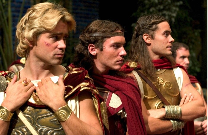 Colin Farrell (Alexander der Große), Jonathan Rhys Meyers (Cassander) und Jared Leto (Hephaistion) 