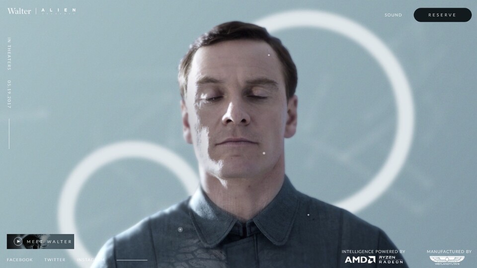 Alien: Covenant - Der Androide Walter ist »powered by AMD«. 