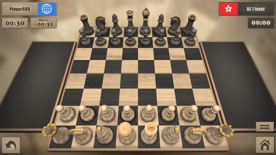 Für einen Menschen unmöglich und selbst für eine KI bemerkenswert: AlphaZero lernte in vier Stunden Schach und entthronte den Weltmeister. (Screenshot: Real Chess für Android)