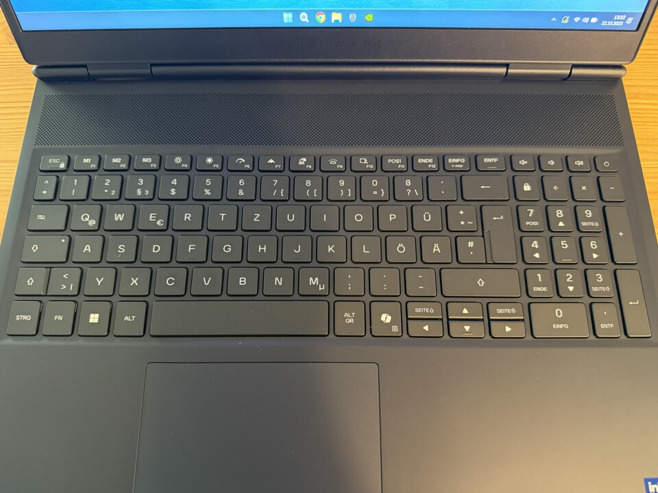 Geschrumpfte Pfeiltasten passen nicht wirklich zu einem Gaming-Notebook.