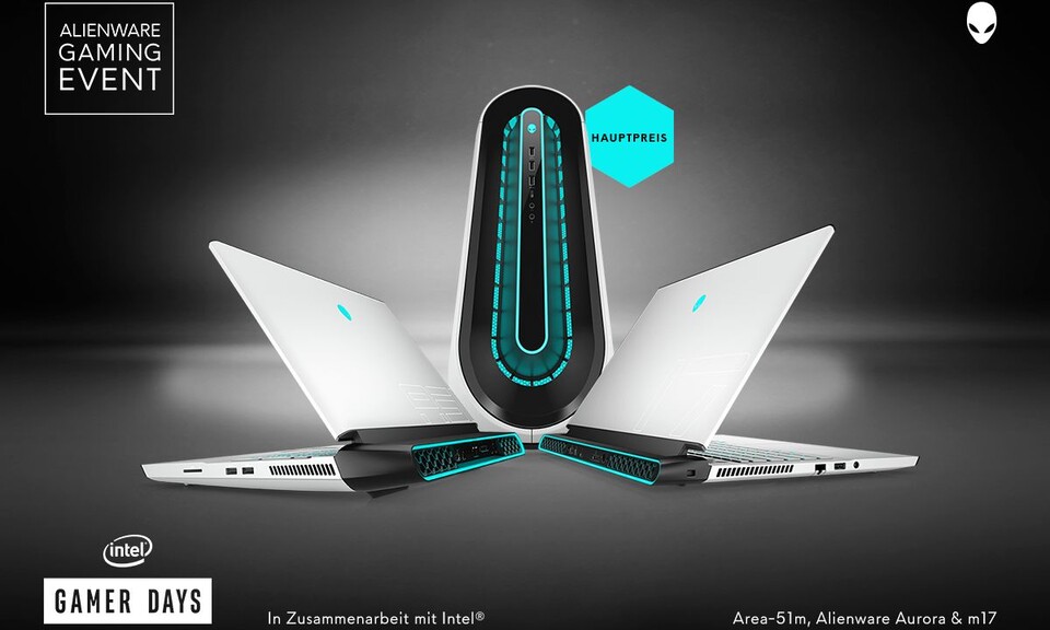 Beim Alienware-Gewinnspiel könnt ihr einen flotten Desktop-PC gewinnen.