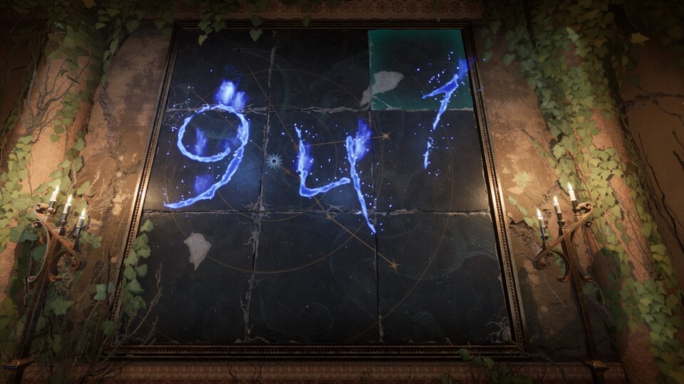 Löst ihr das Rätsel mit dem Teleskop und setzt die Puzzle-Stücke richtig zusammen, offenbart sich der Code.